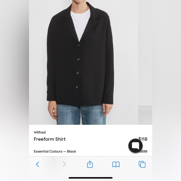 Aritzia Wilfred Freeform shirt size S - Picture 6 of 9